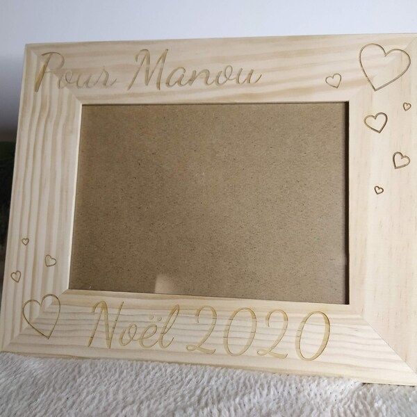 Customizable wooden frame