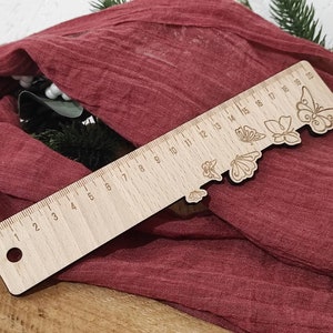 Règle en bois personnalisée