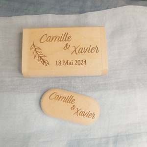 Gepersonaliseerde houten USB-sleutel 3.0 huwelijksdoop