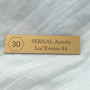 plaque de boîte aux lettres modèle hexagone
