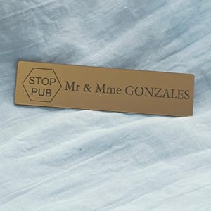 Briefkastenschild Modell Stop Pub