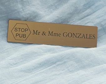 STOP PUBLIC AD mailbox sign