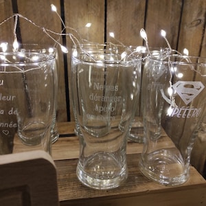 Personalized beer glass
