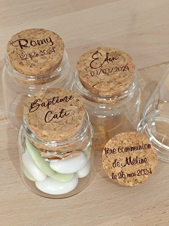 60 Mini Fioles En Verre Avec Bouchons Liège - 10ml Pour Mariages, Loisirs Créatifs