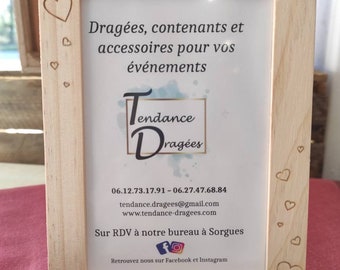 Customizable wooden frame