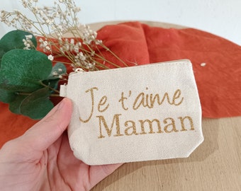 Porte monnaie personnalisée prenons - maman - mamie - marraine - amie