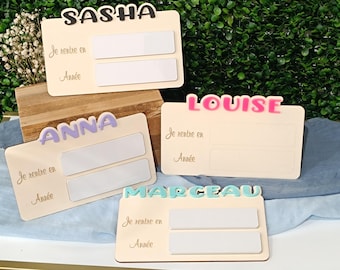 Back to school sign - customizable back to school photo with first names - kindergarten primary school