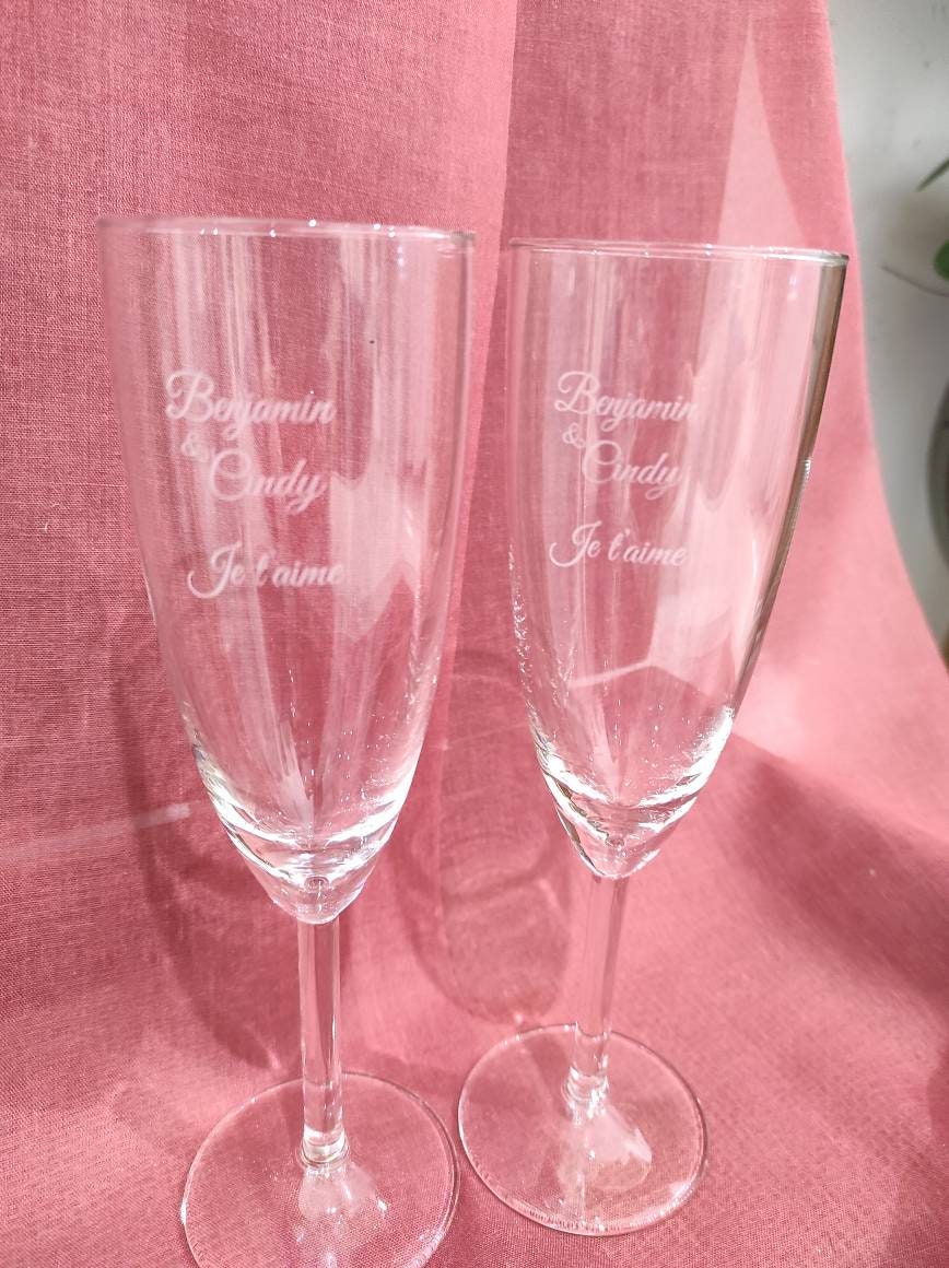 Flute de champagne personnalisé Etsy France