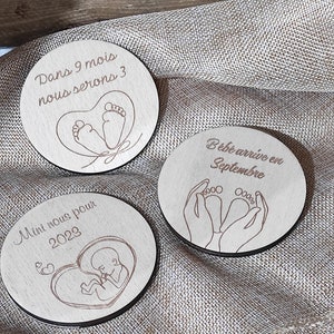 Pregnancy announcement 2 - magnet key ring souvenir pregnancy and birth