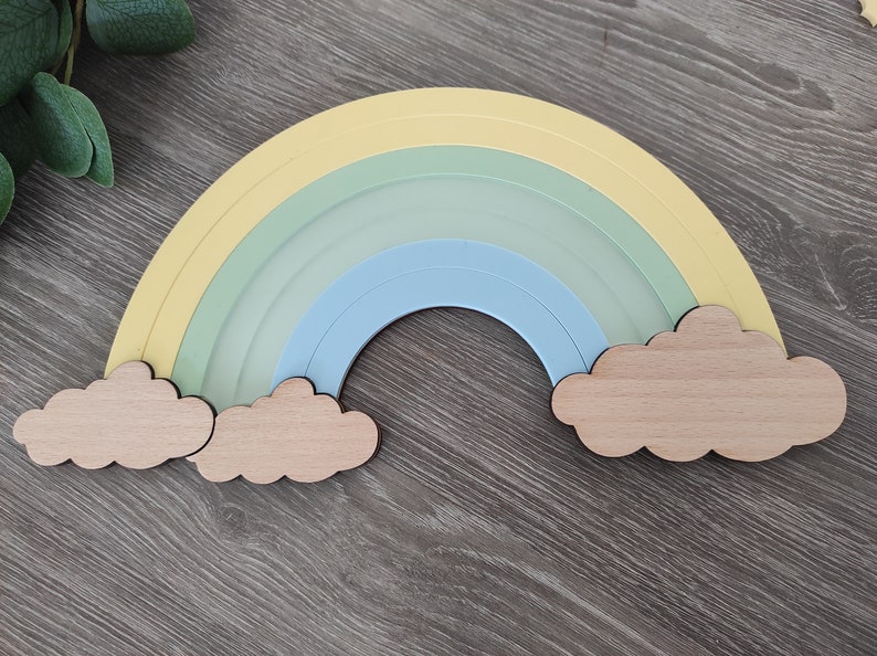 Rainbow. Door plate. Room decoration image 6