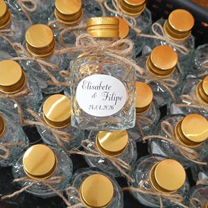Bottle of liqueur - limoncello - rum - wedding/christening/birthday favor image 10