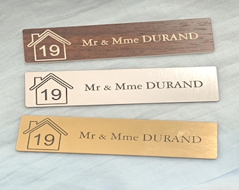 住宅模型の郵便受けプレート