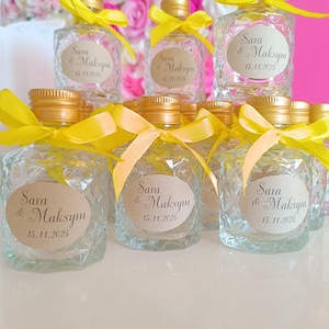 Bottle of liqueur - limoncello - rum - wedding/christening/birthday favor image 14