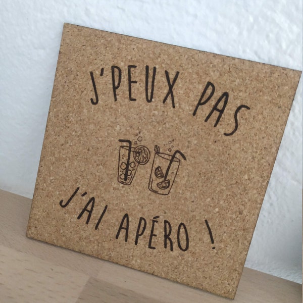 Dessous de verre Liege - cadeau personnalisé petit prix - noel - mariage - bapteme