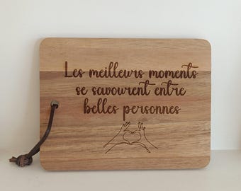 personalized acacia cutting board
