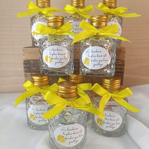 Bottle of liqueur - limoncello - rum - wedding/christening/birthday favor image 20
