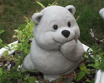 concrete teddy bear