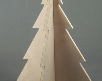 wood christmas tree