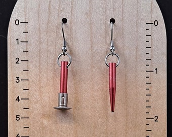 Vintage knitting needle earrings - ends - many colors/styles