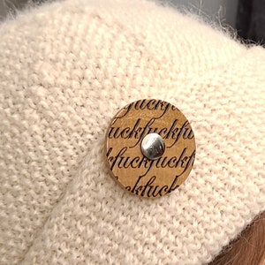 Removable wood buttons for knitwear (Fuck, etc.): Birch Scardi-links