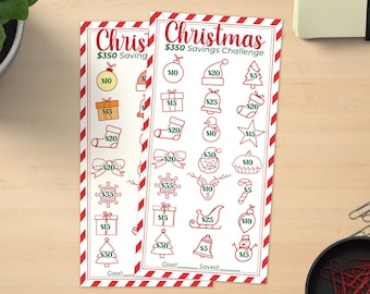 Christmas Savings Challenge: A6 Cash Envelope Tracker (PDF)