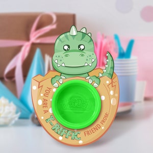Dinosaurier Play Doh Karten, Dinosaurier Playdoh Geburtstagsparty, Dino Favor Tags, Klassenzimmer Valentinstag Karten, Kinder Valentinstag Karten