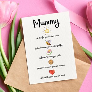 Cartão de dia das mães para impressão para mamãe, cartão de aniversário fofo para mamãe, cartão de aniversário doce e engraçado para mamãe, presente de criança para mamãe