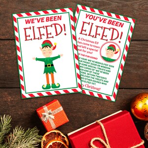 You've Been Elfed, Elfed Printables, Christmas Printable Games, Elf ...