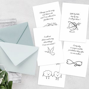 Affirmation cards printable, 35 Positive Daily Affirmation, Motivational Cards,  Affirmation Deck