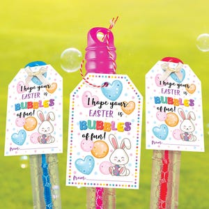 Etiquettes baguette magique de Pâques, Cadeaux de Pâques pour la classe, Paniers de Noël de Pâques, Cadeaux baguette magique de Pâques, Cadeaux de Pâques, Cartes bulles de Pâques
