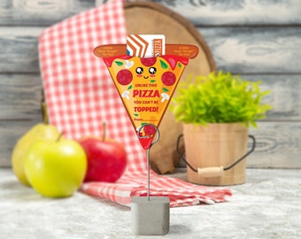 Pizza Gift Card Holder Printable: Teacher, Employee Thank You (PDF)