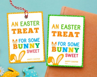 Étiquettes imprimables lapin, étiquette cadeau panier de Pâques, activité en classe, appréciation de la famille et des amis, étiquette de sac gourmandise oeuf de Pâques, Pâques imprimable