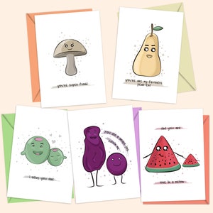 Jeu de cartes de jeu de mots nourriture, cartes de fête des pères Punny, cartes d'anniversaire de jeu de mots, meilleures cartes de papa