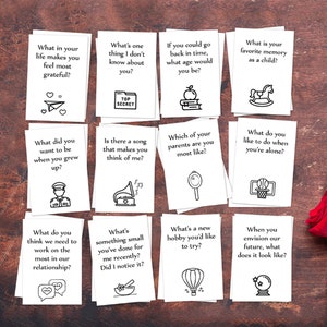40 afdrukbare date night-vraagkaarten, Valentijnsdagkaarten voor vriendje, spellen voor volwassenen voor koppels, jubileumcadeau, last-minute cadeau