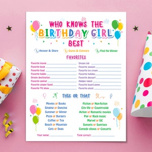 Wie kent het feestvarken het beste, verjaardagsquiz, afdrukbaar verjaardagsspel, dit of dat, hoe goed ken je activiteit, verjaardagstrivia