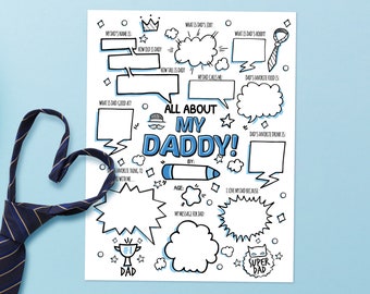 Invulkaart Vaderdag, All About My Daddy Interview (pdf en JPG)