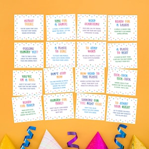 Indoor Birthday Scavenger Hunt Printable, Birthday Treasure Hunt, Interactive Treasure Hunt Family Fun Activity,  Birthday Game for Kids