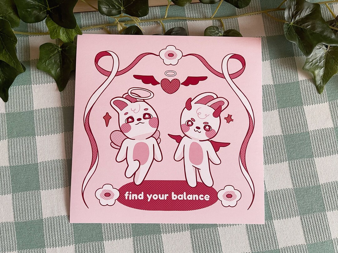 Find Your Balance Print Wall Print Cute Gift - Etsy