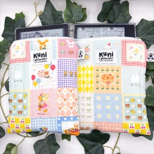 Gesteppte eReader-Hülle im Vintage-Stil | Handgefertigte eReader Hülle | Kindle Kobo