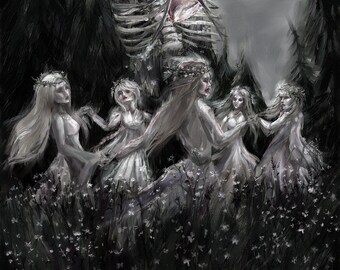 Midsommar Litha Dance Print