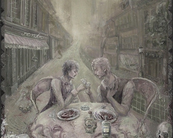 Fear and Hunger Termina Print – Daan and Henryk at Renka Café