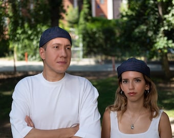 Jean Docker Cap: Unisex Lined Cotton Beanie Alternative