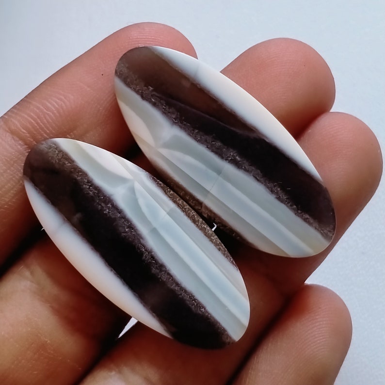 Gorgeous A-One Quality Natural Owhyee Blue Opal Pair Cabochon Oval Shape Gemstone,Wire Wrapping Stone 39.00 Ctr 37X16X4 MM A-757