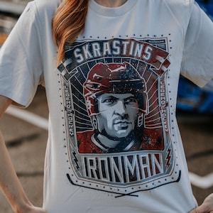 T-krekls "Skrastiņš - DZELZS VĪRS" (Maglietta "Skrastins - IRONMAN") immagine 6