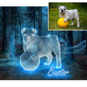 Pet Portrait | Spirit Animal Portrait | Personalized Patronus Portrait | Digital File Only