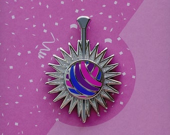 January One Knitting Enamel Pin - Happy Knitty New Year!