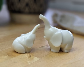 Vegetable Ivory Elephants