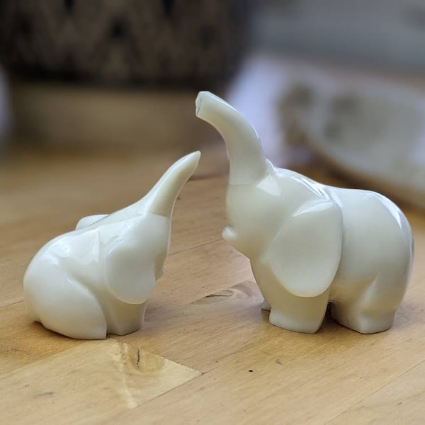 Vegetable Ivory Elephants