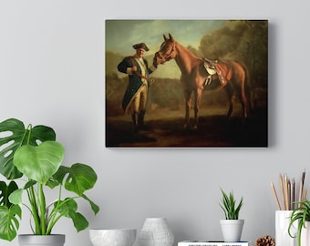 Personalized Portrait wall art, Tony Napoleon, Racing horse painting, Custom Boyfriend, Father, Uncle, Brother, Grandfather gift