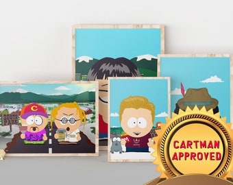 Custom Cartoon Portrait, Turn a Person into Character Cartoon/Personalized, Parents day gift, Christmas day man gift, Mens Cave Decor